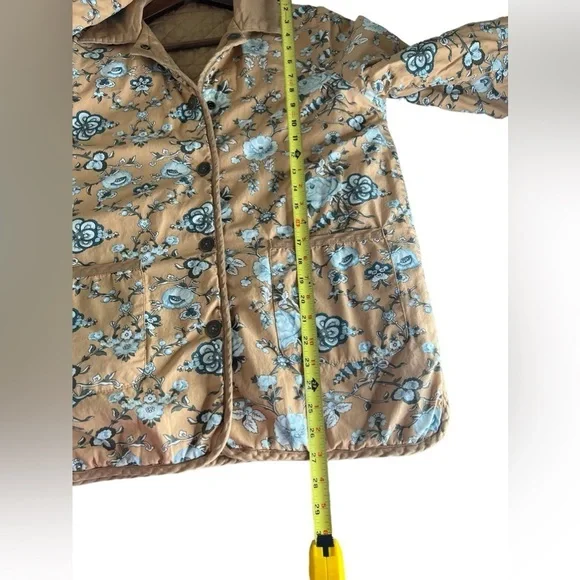 Denim & Co. Women’s Reversible Quilted Stitched Floral Jacket - Picture 9 of 13